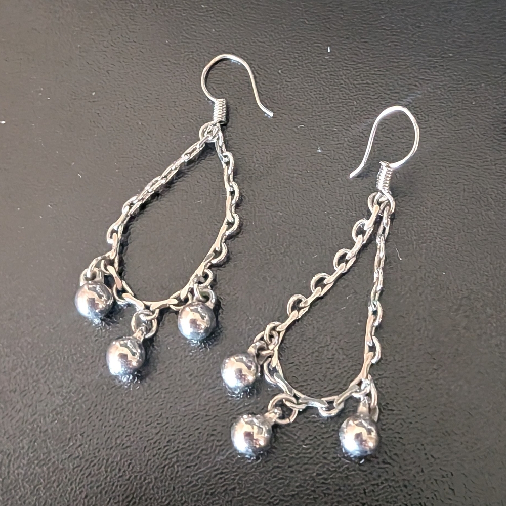 Elegant Silver Dangle Earrings